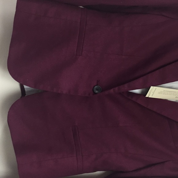 Banana Republic maroon blazer NWT 0P - Picture 3 of 8